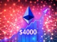 Ethereum price chart shows ETH breaking above $4000, signaling a significant crypto market milestone.