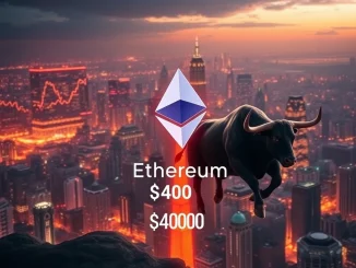 A vibrant chart showing Ethereum's price surge towards the $4,000 mark, highlighting the current ETH price momentum and market heatmap analysis.