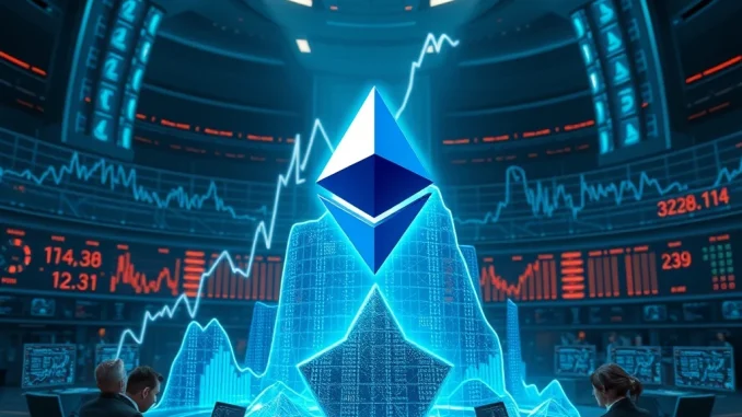 Ethereum price surge with institutional ETF investments driving growth