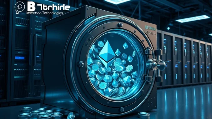 A visual representation of BitMine Immersion's immense Ethereum treasury, highlighting significant corporate ETH holdings.