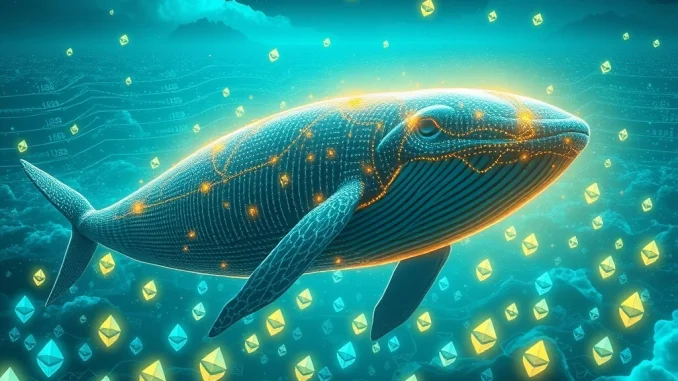 Ethereum Whale's Astounding $1.8 Billion ETH Holdings Revealed An Ethereum whale significantly boosting its ETH holdings, representing substantial cryptocurrency accumulation and market influence.