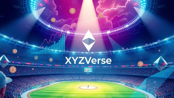 A visual representation of the XYZVerse presale success, showing impressive crypto gains and investor excitement within the Ethereum ecosystem.