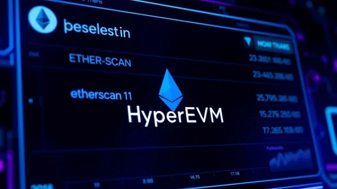 Etherscan HyperEVM Scan block explorer for Ethereum transactions
