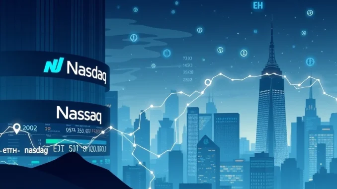 Illustrating ETHZilla's corporate rebrand, showcasing its substantial Ether holdings and the strategic Peter Thiel investment impacting its Nasdaq crypto presence.