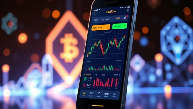 Euphoria crypto app interface on a mobile phone, symbolizing the future of simplified crypto derivatives trading.