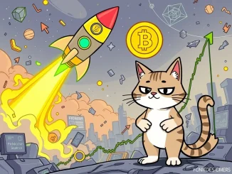 A visual contrast between Fartcoin's explosive viral surge and Troller Cat's strategic crypto presale, illustrating different meme coin investment approaches.