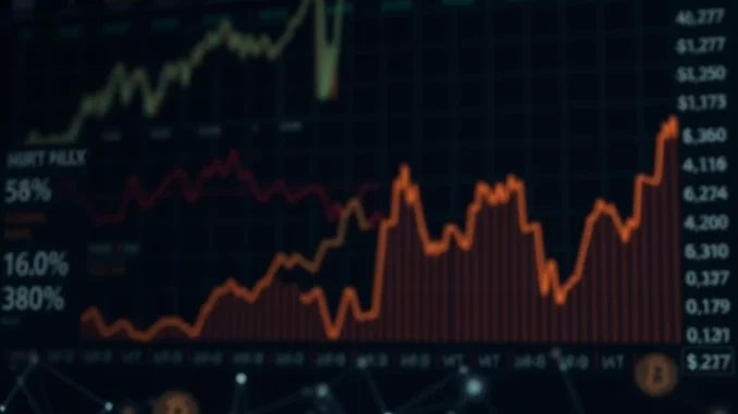 Charts and data points reflecting the latest Fed Beige Book, illustrating a cautious US economic outlook and its potential crypto market impact.