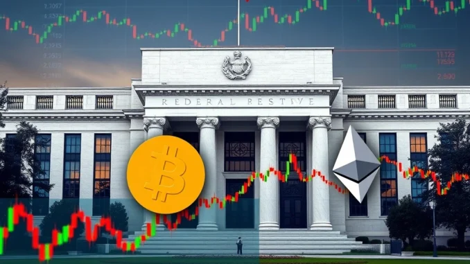 Visualizing the Fed rate cut's potential impact on global financial systems and cryptocurrency markets.