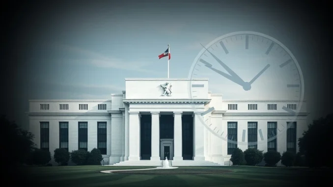 Visual representation of the Federal Reserve building, symbolizing the potential Fed rate cut and its impact on the broader economic outlook.