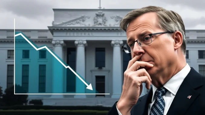 Kevin Hassett and Jerome Powell discussing a potential **Fed rate cut** amidst economic policy decisions.