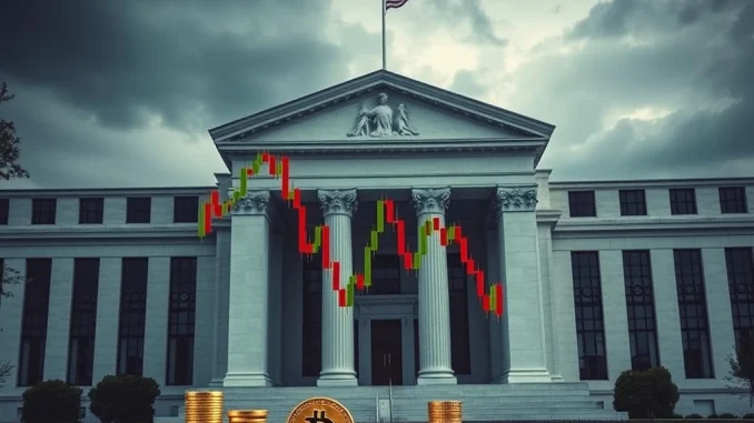 Bitcoin price drops as Fed holds interest rates steady, impacting crypto market volatility.