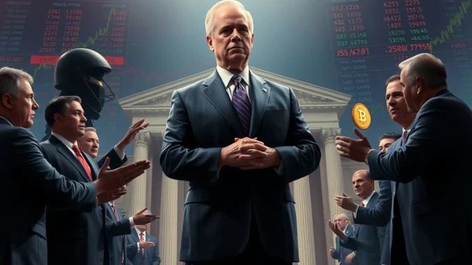 Jerome Powell holds firm on Fed interest rates amid political pressure and crypto market reactions.