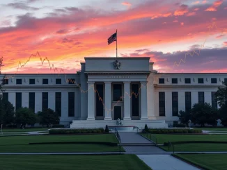 Illustrating the Federal Reserve's pivotal role in shaping the US economy amidst inflation and payroll data.