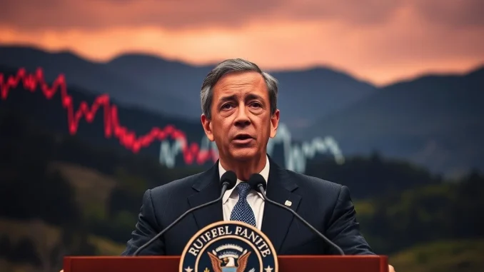 Federal Reserve Chair Jerome Powell discusses economic outlook and monetary policy adjustments, highlighting employment risks.