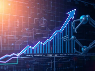 A chart illustrating a potential FET price prediction surge, highlighting a crypto breakout beyond key resistance.