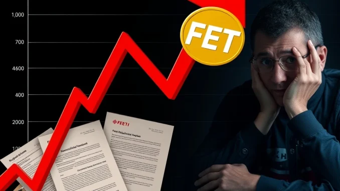 FET token price crashing amid regulatory scrutiny and market panic