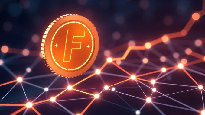 FIDA token surging on a blockchain network with cross-chain connections