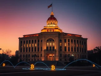 Fort Worth City Hall, representing the city's pioneering Fort Worth Bitcoin mining initiative and its embrace of digital currency.