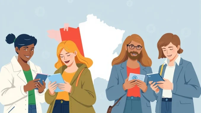 An illustration showing the remarkable surge in French crypto adoption, with people using digital assets for everyday payments, as revealed by a Kraken survey.