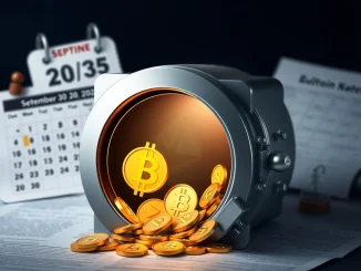 Visualizing the **FTX Creditor Payout** process, showing digital assets being released from a secure vault to claimants.