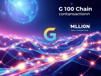 A dynamic visualization of G Coin's massive daily on-chain transactions, representing its real-world utility and blockchain adoption.