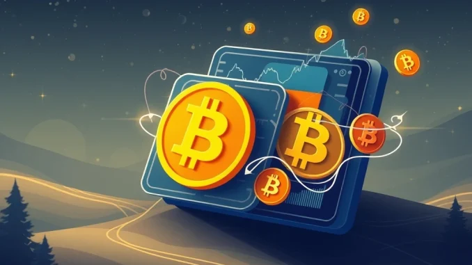 Galaxy Digital's Strategic Bitcoin Movements Unveiled: $13.2M BTC Withdrawal Sparks Intrigue A visual representation of Galaxy Digital's significant Bitcoin movements, showing digital currency flowing between wallets, highlighting institutional crypto activity.