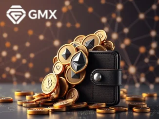 A secure digital wallet receiving a large influx of Ethereum and FRAX, illustrating the GMX hacker's significant return of stolen funds.