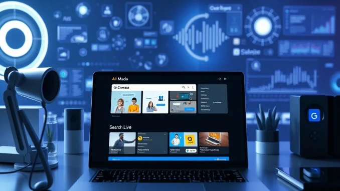 Google AI Mode features boosting productivity and learning with Canvas and Search Live