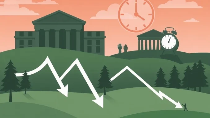 Austan Goolsbee discussing potential significant interest rate cuts, symbolizing a shifting economic outlook.