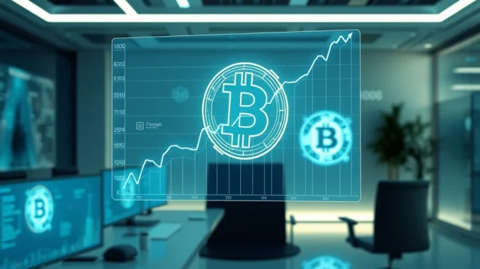Visualizing H100 Group's strategic growth in Bitcoin holdings, showing increasing crypto assets within a corporate treasury.