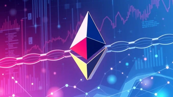 A chart illustrating the significant HashKey Capital ETH sale on Binance, highlighting its potential impact on the market.