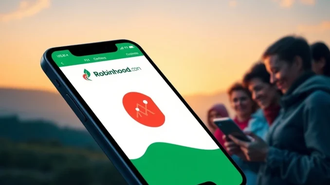 Revolutionary HBAR Robinhood Listing Unlocks Unprecedented Access for Millions A smartphone displaying the HBAR Robinhood listing, symbolizing unprecedented access to Hedera for millions of investors.