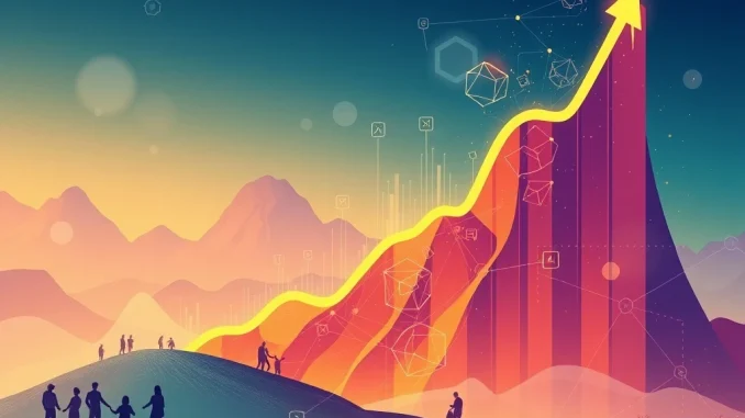 HEI's Explosive 468% Crypto Surge: What's Driving This Unprecedented Rally? A visual representation of HEI crypto surge, showing a rapid upward price movement on a digital chart, symbolizing market excitement.