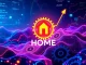HOME crypto's phenomenal surge driven by strategic partnerships and innovative dApp platform. Visualizing rapid growth.