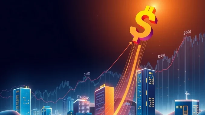 HOME token's incredible 647% crypto surge, symbolizing its integration into real estate and blockchain ecosystem growth.