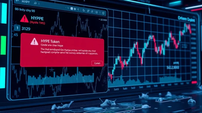 Hyperliquid API outage causes trading freeze and HYPE token drop
