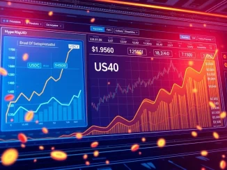 A digital chart illustrating the explosive growth of Hyperliquid USDC supply and its impact on stablecoin dominance in crypto trading.