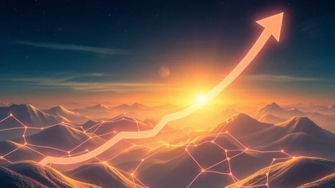 A visual representation of the IDEX crypto surge, showing a rapid increase in value and strategic growth within the decentralized finance sector.