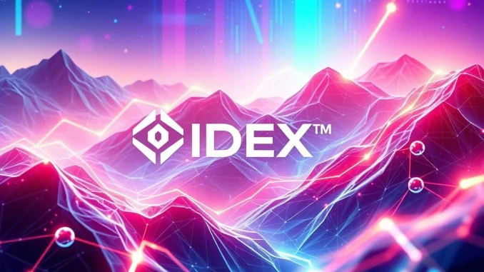 Visualizing the explosive IDEX crypto surge, showcasing rapid growth and innovation in the decentralized exchange market.