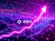 Chart showing a monumental IDEX crypto surge, illustrating the platform's rapid growth and success in the decentralized exchange market.