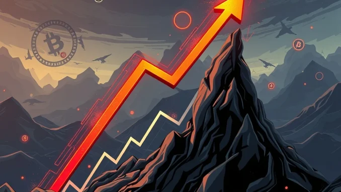A digital chart depicting a sharp IDEX price drop, illustrating the volatile nature of the cryptocurrency market.