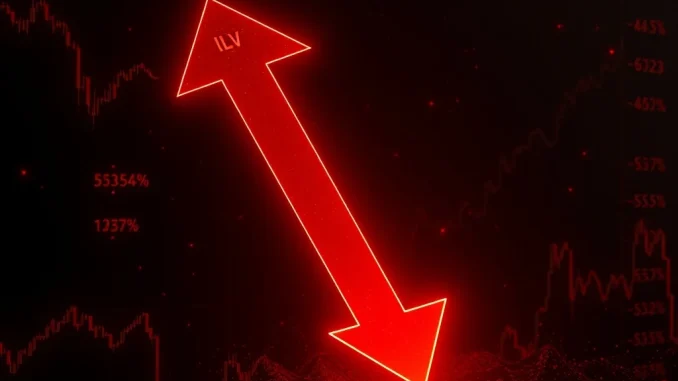 Shocking 535.47% ILV Price Drop: What's Behind the Cryptocurrency's Extreme Volatility? ILV price drop graph showing extreme cryptocurrency volatility