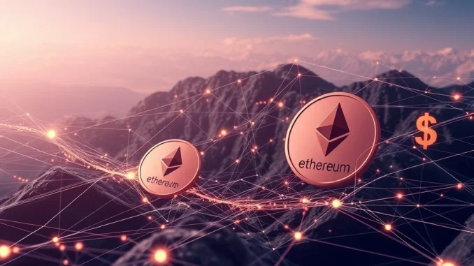 An illustration depicting a significant Infini founder ETH sale, highlighting on-chain analysis and large cryptocurrency movements.