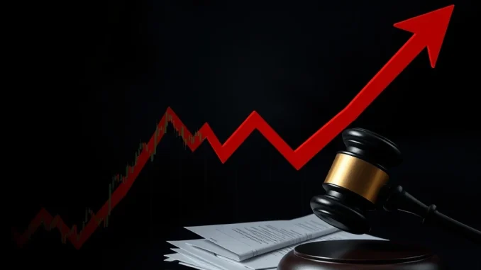 INIT cryptocurrency crashes amid regulatory scrutiny with a sharp downward trend graph.