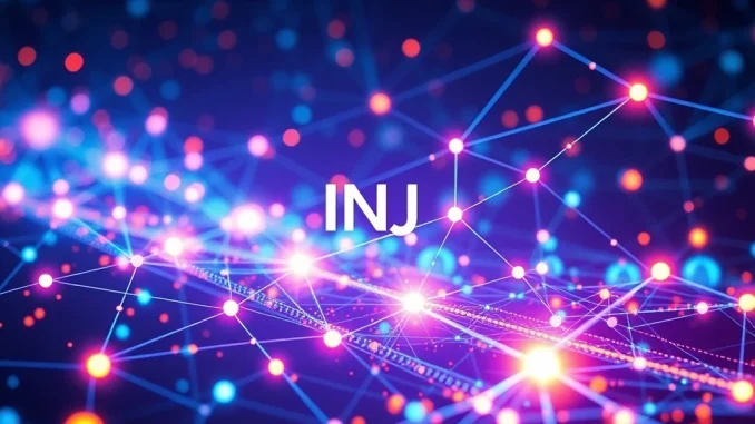 A visual representation of the Injective (INJ) network's rapid growth and enhanced security after its monumental network upgrade.