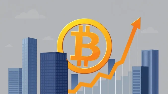 Chart showing significant institutional Bitcoin accumulation, highlighting corporate BTC holdings growth in July.