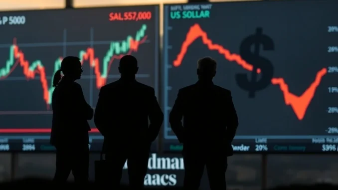 Institutional investors display bullish S&P 500 sentiment amidst growing dollar bearishness, as per Goldman Sachs findings.