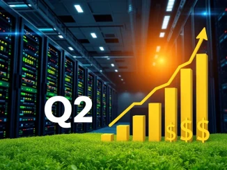 A visual representation of Iren Limited's impressive Q2 net profit, symbolizing strong financial performance in Bitcoin mining operations.