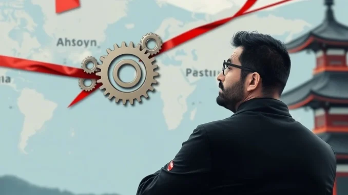 An illustrative depiction of how slow Japan crypto regulation is causing Web3 startups and digital assets to move overseas.