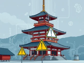 Depiction of Japan crypto regulations causing delays and rising compliance costs for the industry.